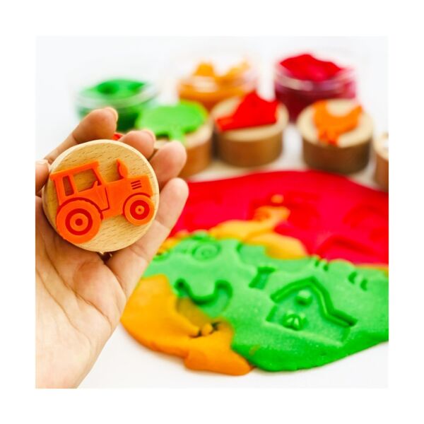 Childgen Ahşap Damga Set 6lı - Çiftlik