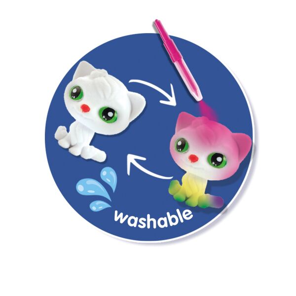 Boya Üfleme Kalemi - 3xKedicik Sürprizi