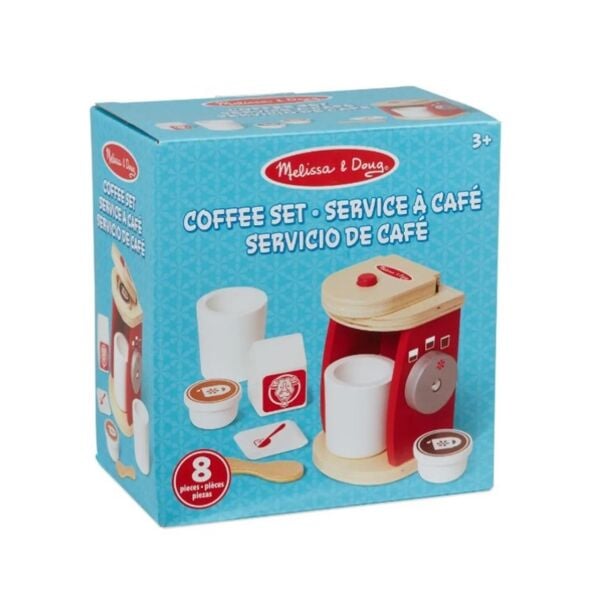 Ahşap Kahve Makinesi ve Servis Seti