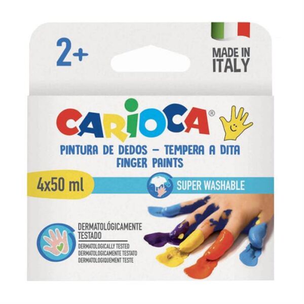 Carioca Bebek Süper Yıkanabilir Parmak Boyası 4 Re