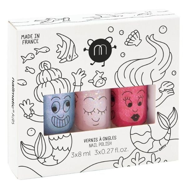 Nailmatic 3’lü Tırnak Cilası - Mermaid