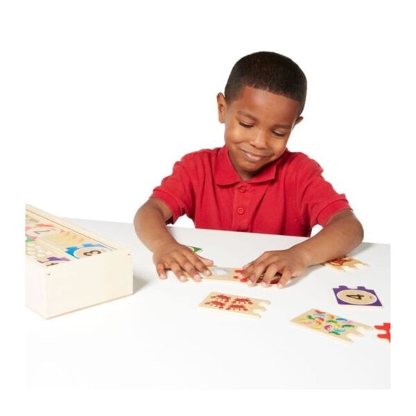 Ahşap Sayılar Eşleştirme Yapbozu