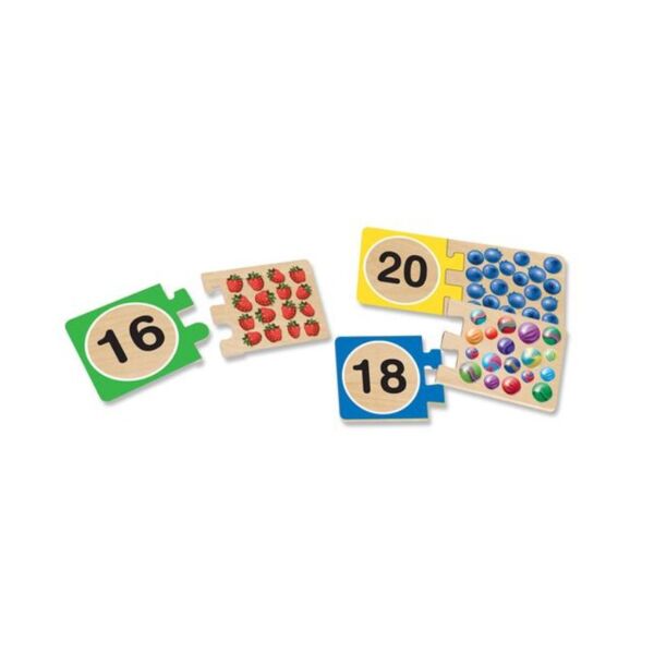 Ahşap Sayılar Eşleştirme Yapbozu