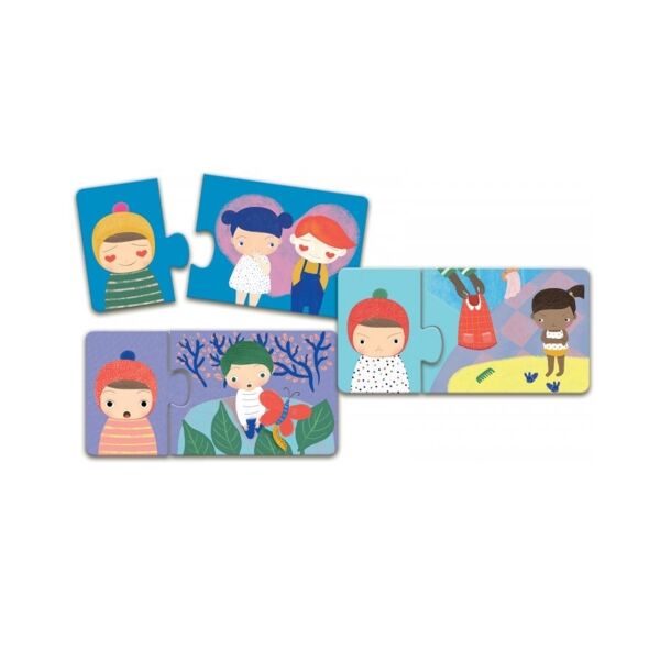 Djeco İkili Puzzle - Emotions