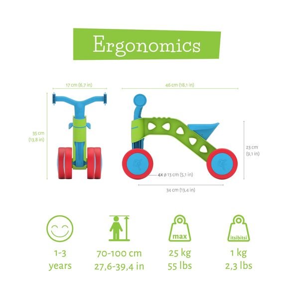 Itsibitsi - Bin Sür - Denge - Yeşil/Mavi