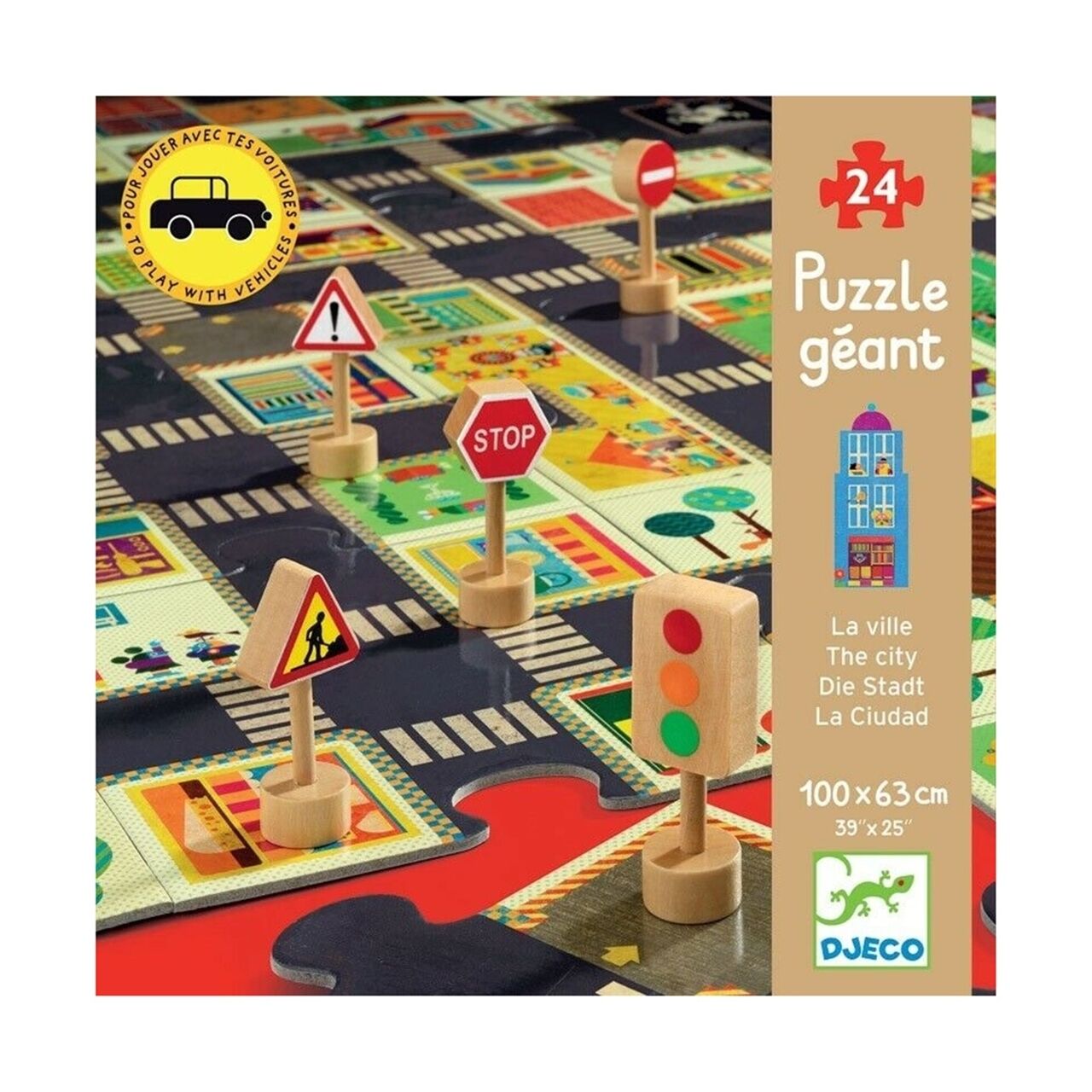 Djeco Dev Puzzle 24 Parça/ The City