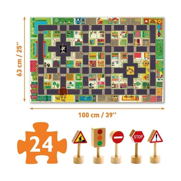 Djeco Dev Puzzle 24 Parça/ The City