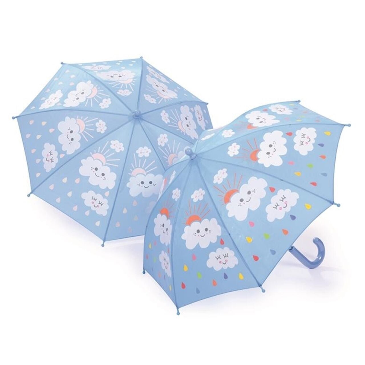 Renk Değiştiren Şemsiye - Raindrops and Clouds