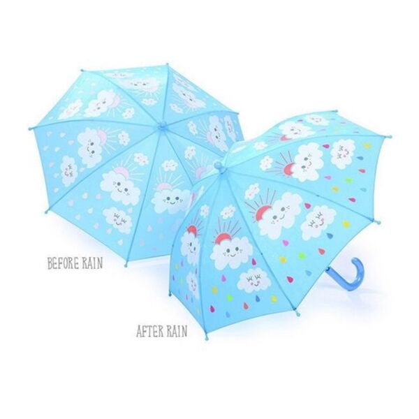 Renk Değiştiren Şemsiye - Raindrops and Clouds