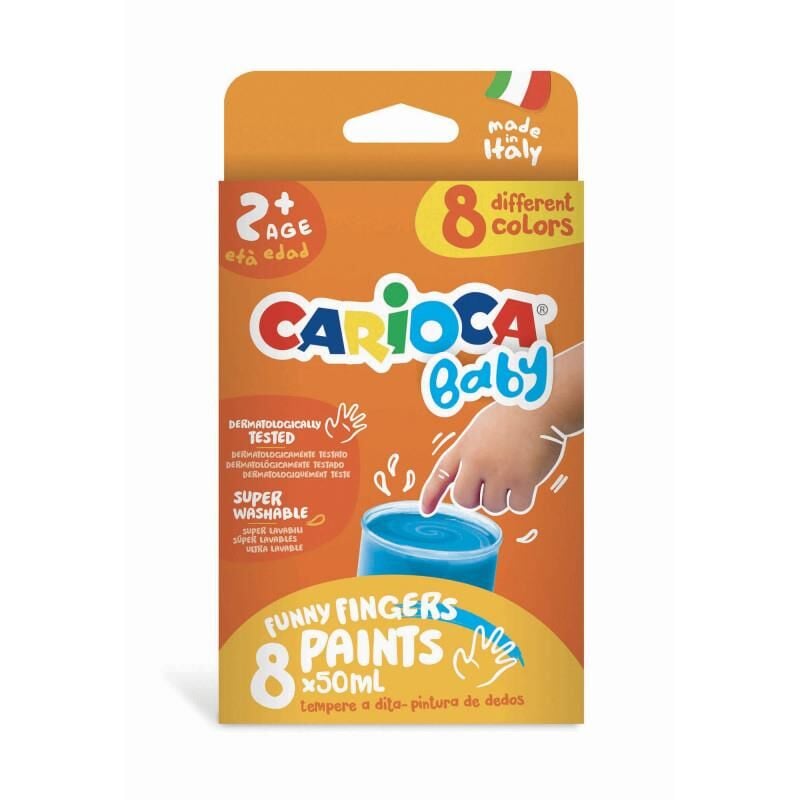 Carioca Bebek Süper Yıkanabilir Parmak Boyası 8 Re