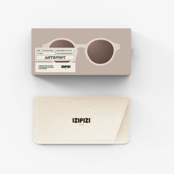 Izipizi Çocuk Güneş Gözlüğü 5-10 Yaş - Seramik Bej
