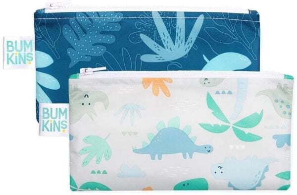 Bumkins Küçük 2li Atıştırma Çantası - Dinosaur Pac