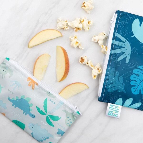 Bumkins Küçük 2li Atıştırma Çantası - Dinosaur Pac