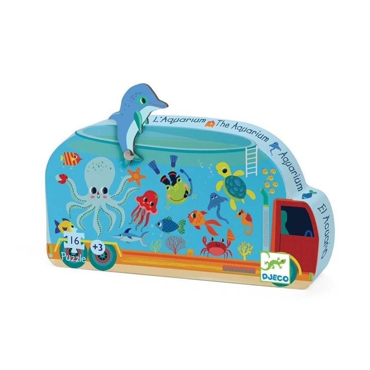 Djeco Dekoratif Puzzle 16 Parça / The Aquarium