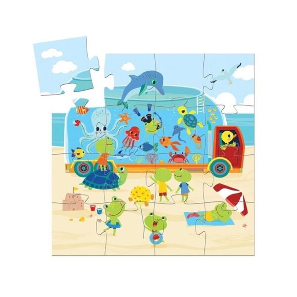 Djeco Dekoratif Puzzle 16 Parça / The Aquarium