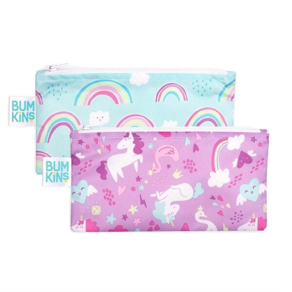 Bumkins Küçük 2li Atıştırma Çantası - Unicorn Pack