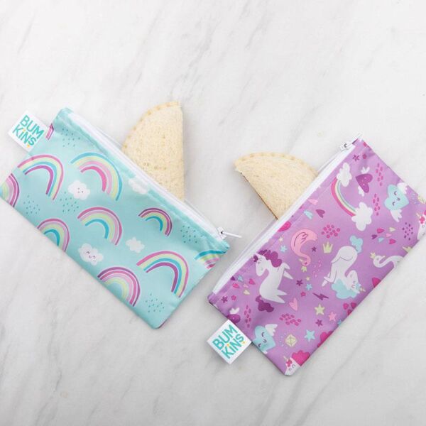Bumkins Küçük 2li Atıştırma Çantası - Unicorn Pack