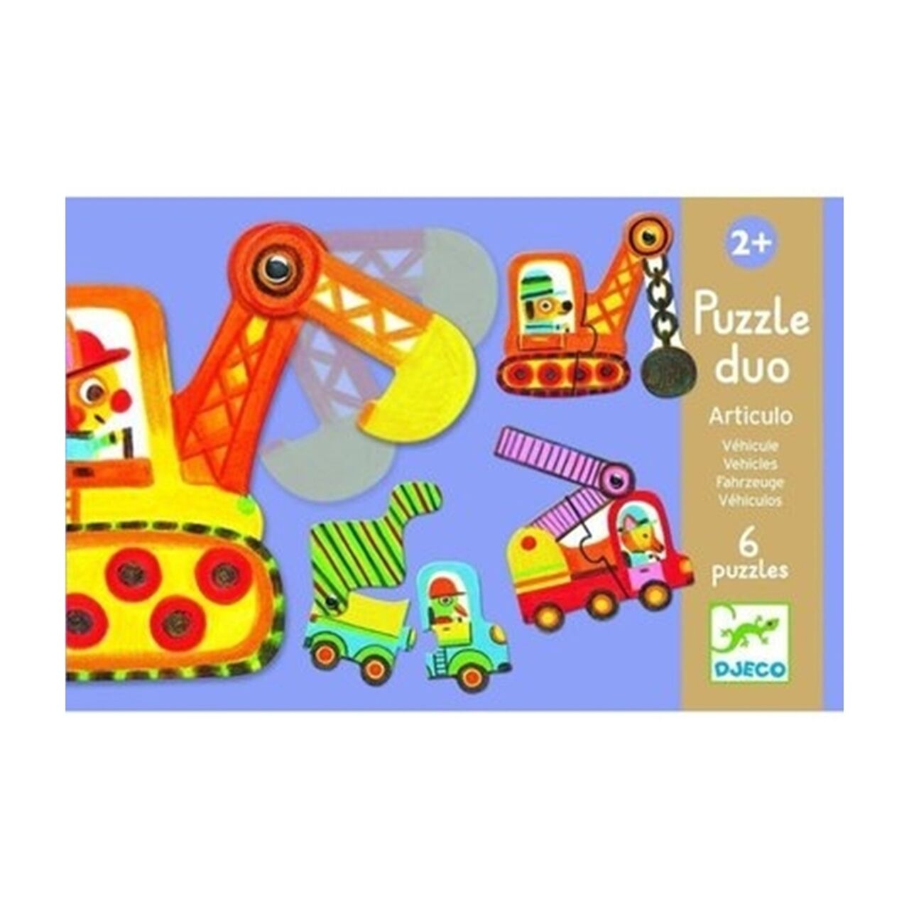 Djeco İkili Puzzle / Vehicles
