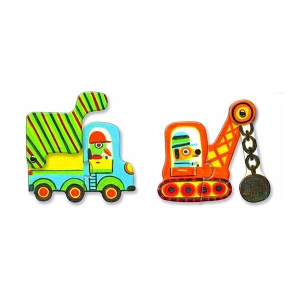 Djeco İkili Puzzle / Vehicles