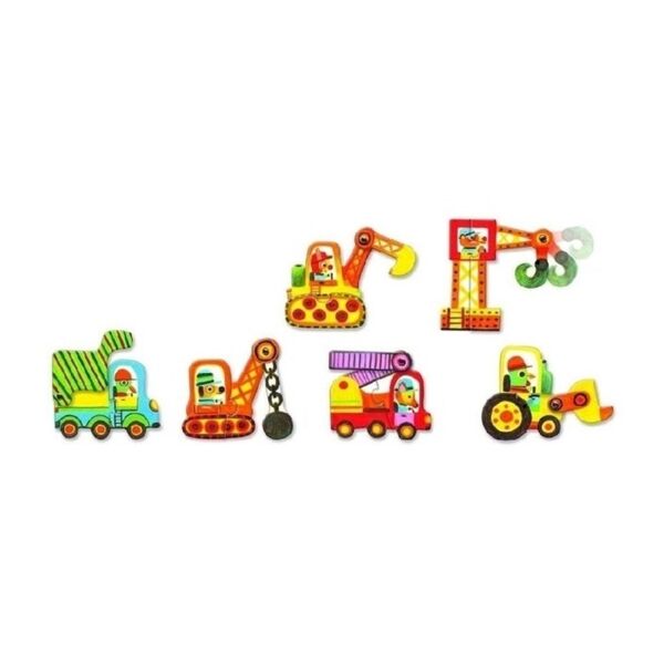 Djeco İkili Puzzle / Vehicles