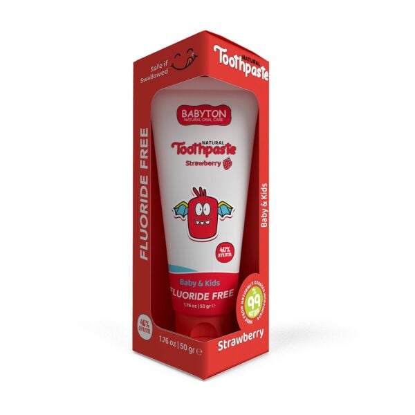 Babyton Doğal Çilek Aromalı Diş Macunu