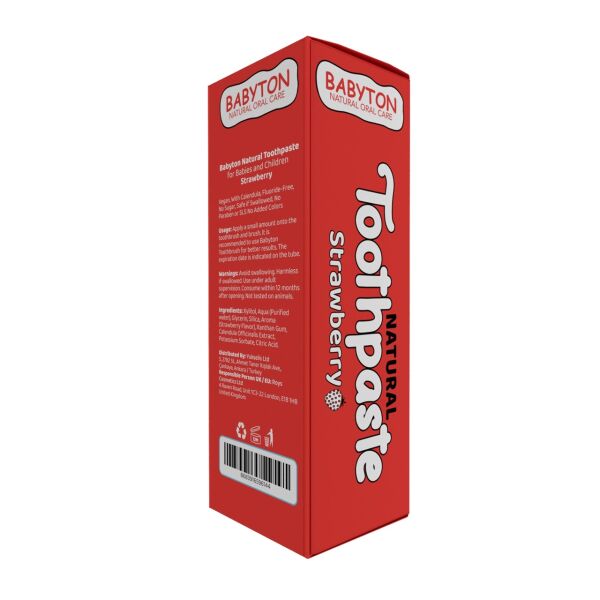 Babyton Doğal Çilek Aromalı Diş Macunu