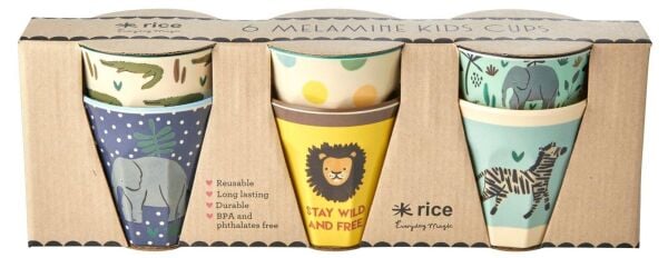 6lı Melamin Çocuk Bardak Seti - Jungle Yeşil