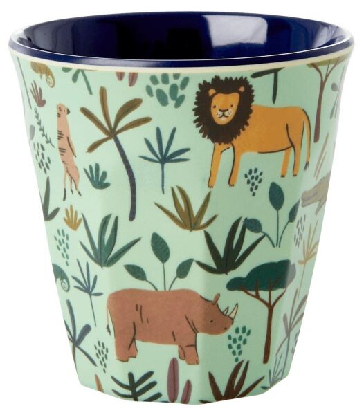 6lı Melamin Çocuk Bardak Seti - Jungle Yeşil