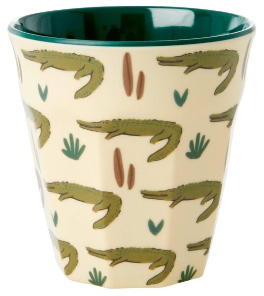 6lı Melamin Çocuk Bardak Seti - Jungle Yeşil