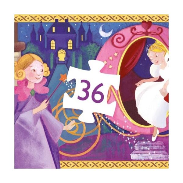 Djeco Dekoratif Puzzle 36 Parça / Cinderella
