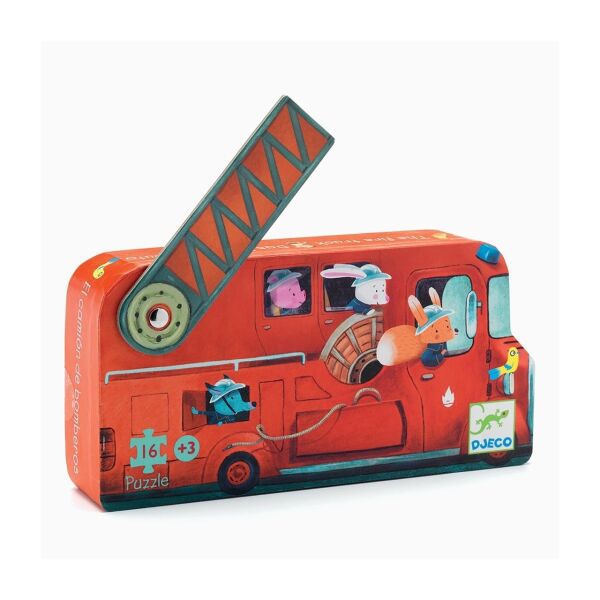 Djeco Dekoratif Puzzle 16 Parça / The Fire Truck
