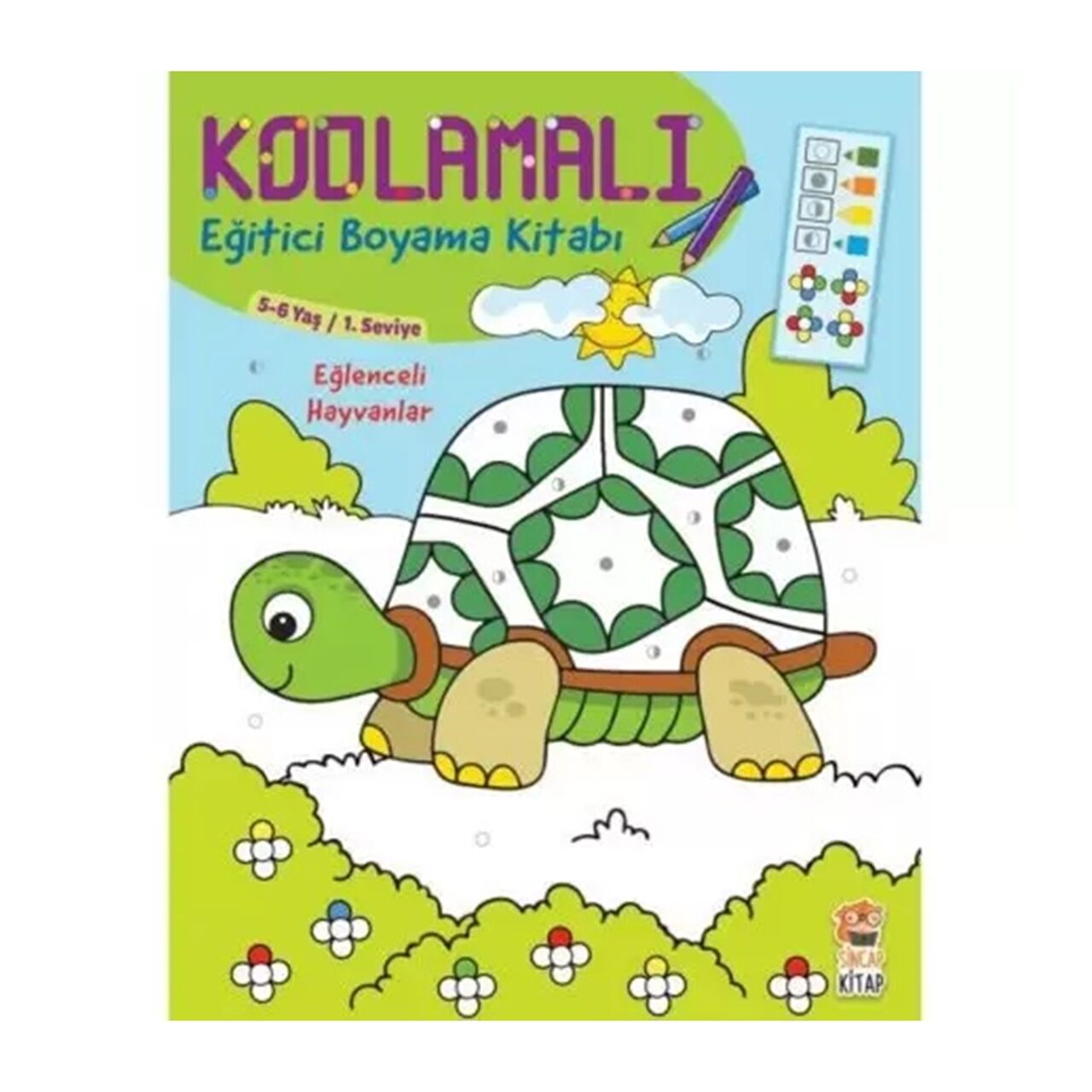 Kodlamalı Eğitici Boyama Kitabı - Eğlenceli Hayvan