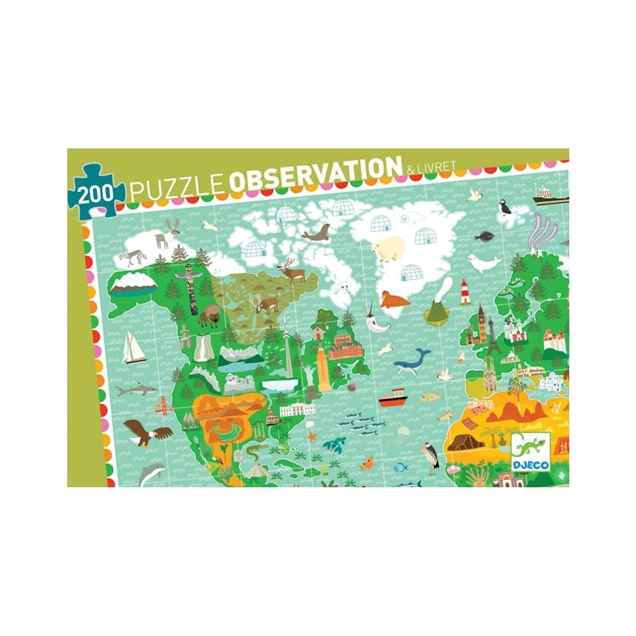 Djeco Klasik Puzzle 200 Parça / Around The World