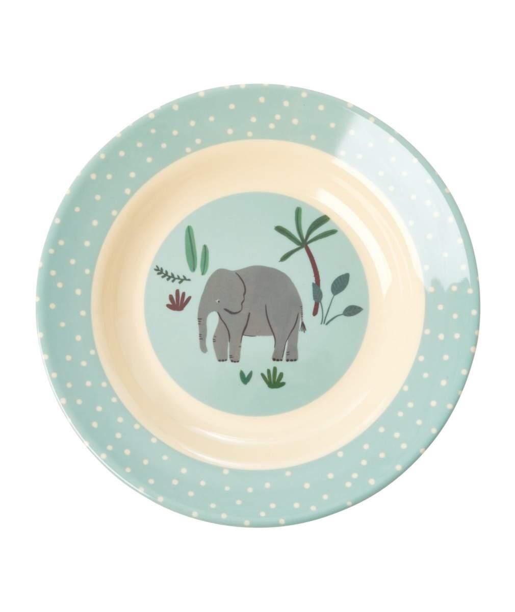 Melamin Çocuk Çukur Tabak - Fil