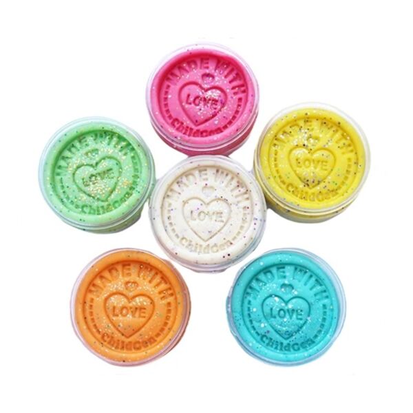 ChildGen Oyun Hamuru 6'lı Set 6x125 Gr Glitter