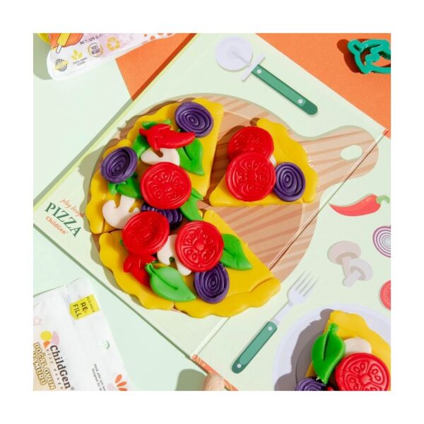 ChildGen Doğal Oyun Hamuru Pizza Sahneli Set