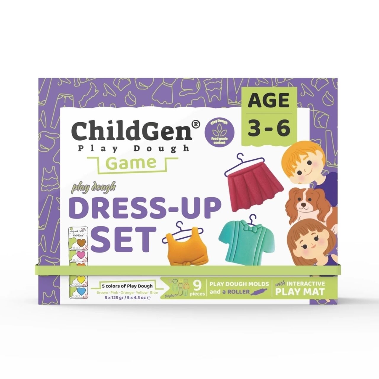 ChildGen Giysi Giydirme Sahneli Oyun Hamuru Kutusu