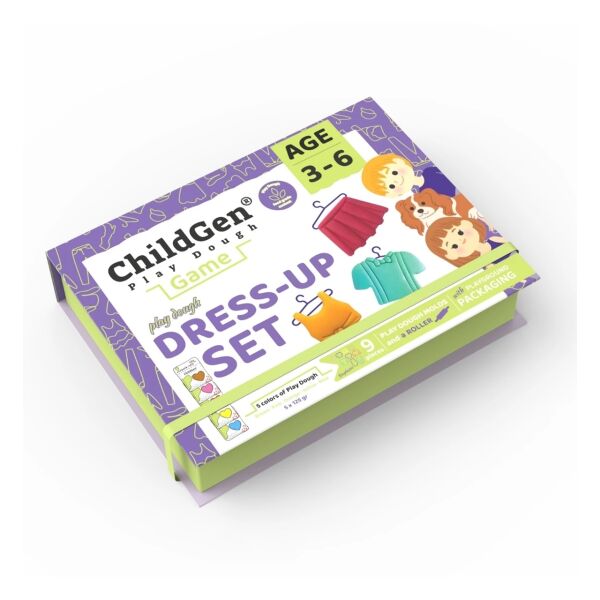 ChildGen Giysi Giydirme Sahneli Oyun Hamuru Kutusu