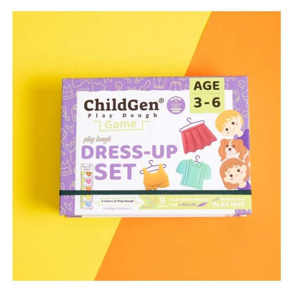 ChildGen Giysi Giydirme Sahneli Oyun Hamuru Kutusu