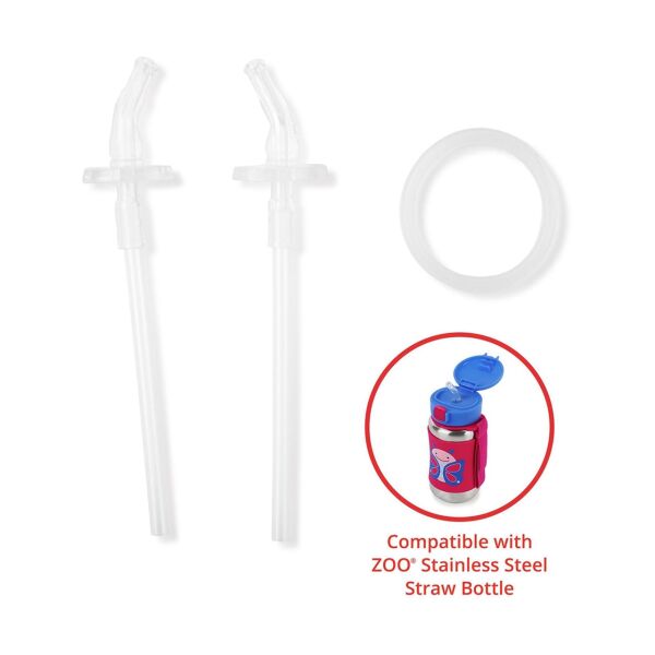 Skip Hop Pipetli Paslanmaz Çelik Suluk Yedek Pipet