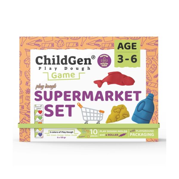 ChildGen oyun hamuru oyunu süpermarket seti
