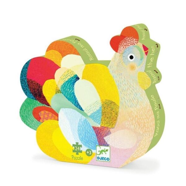 Djeco Dekoratif Puzzle 24 Parça / Raoul The Hen