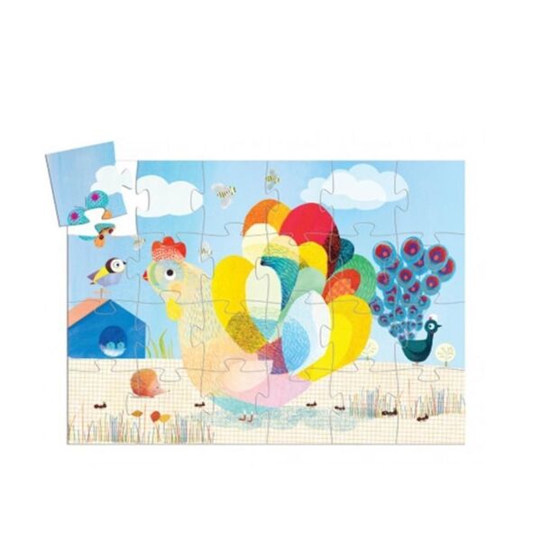 Djeco Dekoratif Puzzle 24 Parça / Raoul The Hen