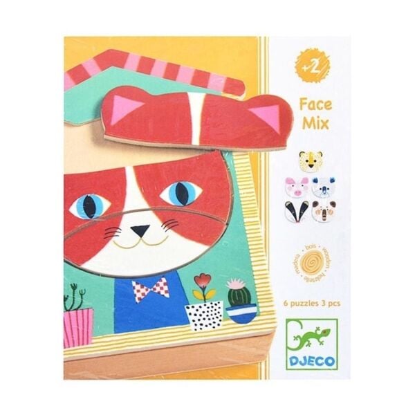 Djeco Ahşap Puzzle / Face Mix
