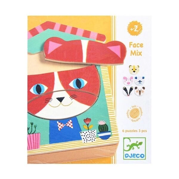 Djeco Ahşap Puzzle / Face Mix
