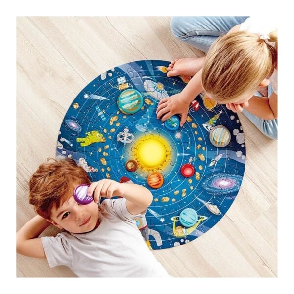 Hape Puzzle Güneş Sistemi Yuvarlak Yapboz