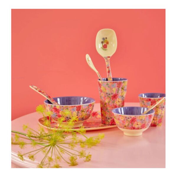 Melamin Kase İsveç Çiçek Desenli