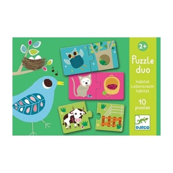 Djeco İkili Puzzle / Duo Habitat