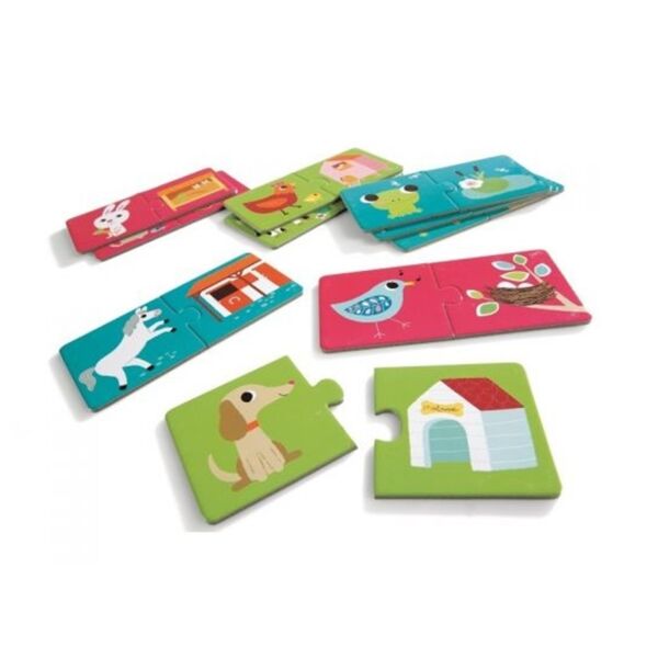 Djeco İkili Puzzle / Duo Habitat