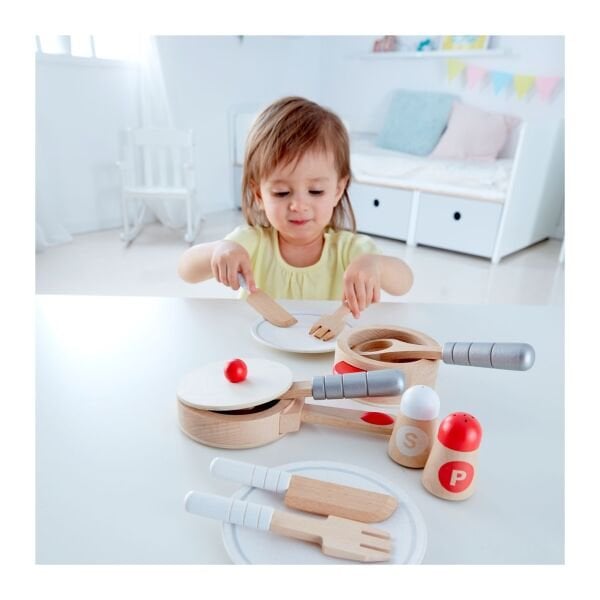 Hape Oyuncak Pişirme ve Servis Seti